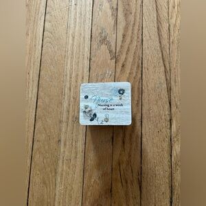 Floral White Wooden Trinket Box